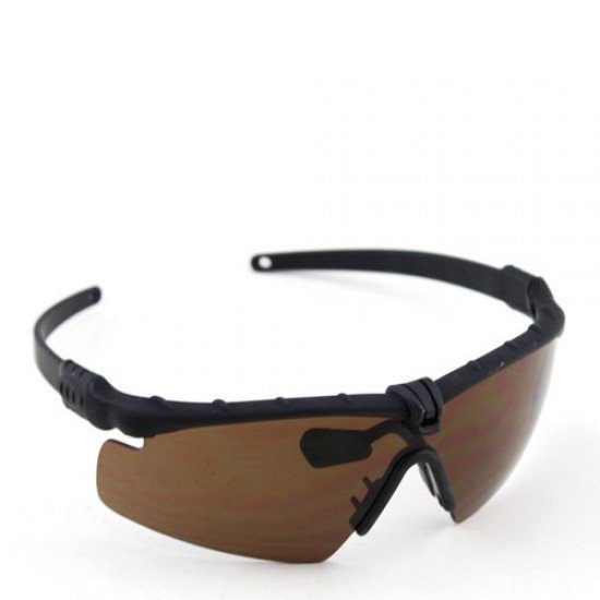 ÓCULOS TÁTICO BLACK FRAME – BROWN LENS ÓCULOS TÁTICO BLACK FRAME – BROWN LENS